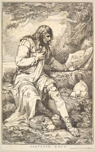 Salvator Rosa aus Fünfzehn Radierungen gewidmet Sir Joshua Reynolds, 8. Dezember 1778 von John Hamilton Mortimer