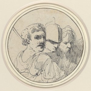 Drei orientalische Köpfe von John Hamilton Mortimer