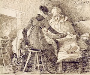 Ein Spiel Backgammon, 19. Januar 1809 von John Harden