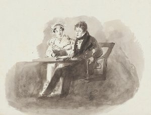 Mann und Frau beim Lesen
