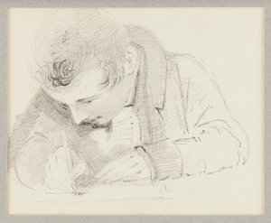 Mann beim Schreiben, 1825
