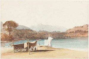 Picknick unter Schutz am Lake Windermere, 1822