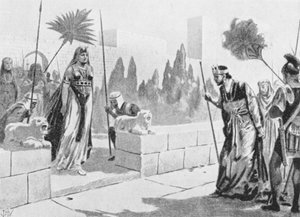 Kleopatra besucht Herodes, ca. 33 v. Chr. von John Harris Valda