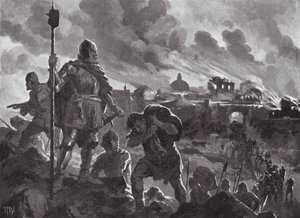 Iwan der Schwarze setzt Zhabliak in Brand von John Harris Valda