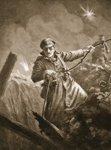 Leutnant G.P. Burlton hilft bewusstlose Männer aus einem Minenschacht zu retten