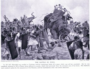 Die Schlacht von Zama 203 v. Chr.