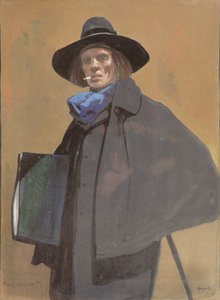 Porträt des Künstlers, ca. 1910 von John Hassall