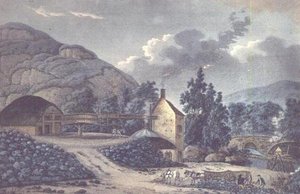Kohlewerke - eine Ansicht in der Nähe von Neath in Glamorganshire, Südwales
