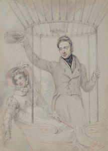 George Graham und seine Frau Margaret machen einen Ballonaufstieg, London, 1823