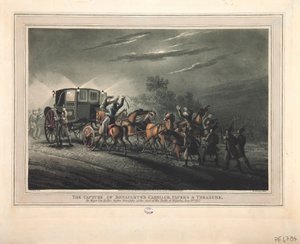 Die Eroberung von Bonapartes Kutsche, Papiere und Schatz durch Major Von Keller von John Heaviside Clark