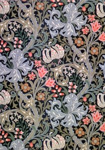Golden Lily, Tapete entworfen von John Henry Dearle für Morris and Company, 1897 von John Henry Dearle