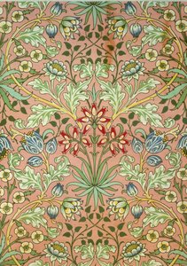 Hyazinthen-Tapete, entworfen für Morris and Company von John Henry Dearle
