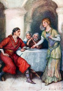 Enid wartet auf Geraint von John Henry Frederick (after) Bacon