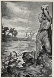 Thorbion hob den riesigen Stein, aus 