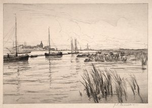 Holländische Deiche von John Henry Twachtman