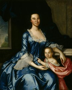 Porträt von Mrs. Matthew Tilghman (Anna Lloyd, 1724–1794) und ihrer Tochter, Anna Maria (1755–1843)