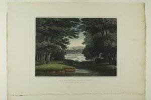Wasserfälle von St. Anthony am Mississippi, Platte sieben der ersten Ausgabe von Malerische Ansichten der amerikanischen Landschaft