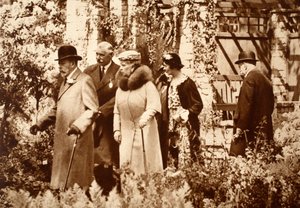 König George und Königin Mary auf der Chelsea Flower Show, 1930er Jahre