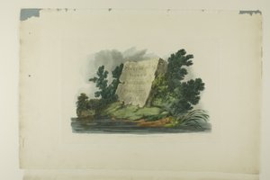 Titelseite, Vignette und Platte eins der ersten Ausgabe von Picturesque Views of American Scenery