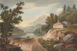 Ansicht in der Nähe von Fishkill Nr. 17 des Hudson River Portfolios, 1823-24