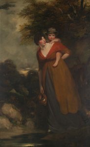 Mrs. Richard Brinsley Sheridan und ihr Sohn von John Hoppner