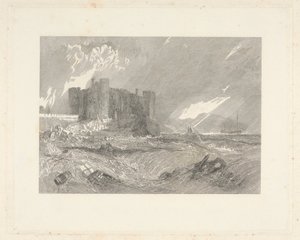 Laugharne Castle, Caermarthenshire von John Horsburgh