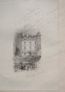 Napoleons Unterkunft, Quai Conti von John Horsburgh