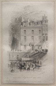 Napoleons Unterkunft, Quai Conti, 1835 von John Horsburgh