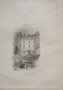 Napoleons Unterkunft, Quai Conti, 1836 von John Horsburgh