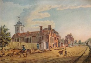 Die alte Kapelle, Kentish Town, ca. 1770, 1925 von John Inigo Richards
