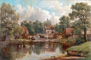 Bauernhof in Wood Lane, Handsworth, 1850-1908