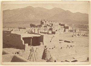 Nord-Taos-Pueblo, New Mexico von John K. Hillers