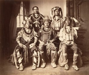 Otoe-Missouria Delegation, 1881