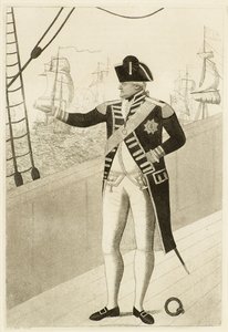 Admiral Duncan auf dem Achterdeck von John Kay