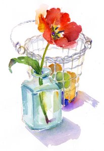 Tulpe mit Eierkorb, 2014 von John Keeling