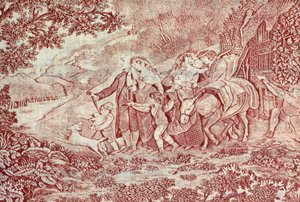 Der Tanz und Die Abreise Illustrationen aus Das verlassene Dorf von John Keyse Sherwin