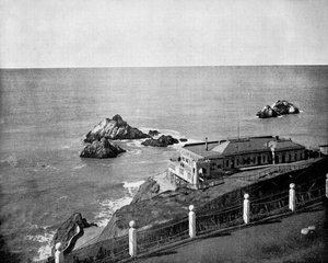 Cliff House und Seal Rocks, Golden Gate, Kalifornien, USA, 1893 von John L. Stoddard