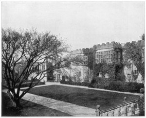 Haddon Hall bei Bakewell, Derbyshire, England, Ende 19. Jahrhundert