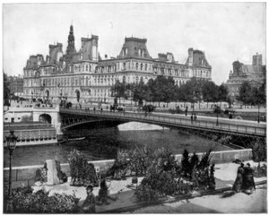 Hotel de Ville, Paris, spätes 19. Jahrhundert von John L. Stoddard