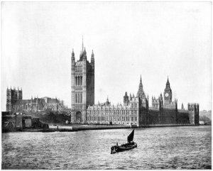 Houses of Parliament, London, spätes 19. Jahrhundert