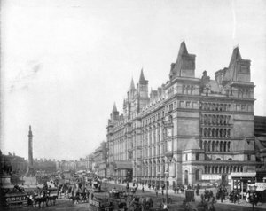 Lime Street, Liverpool, England, Ende des 19. Jahrhunderts