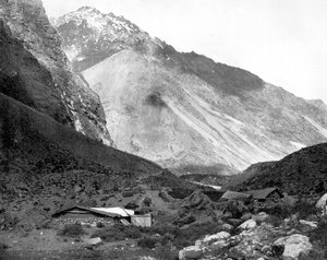 Pass von Uspallata, Anden, Südamerika, 1893 von John L. Stoddard