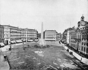 Puerta Del Sol, Madrid, Spanien, Ende des 19. Jahrhunderts von John L. Stoddard
