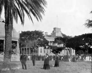 Königspalast, Honolulu, Sandwichinseln von John L. Stoddard