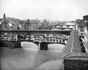 Die Ponte Vecchio, Florenz, Italien, 1893 von John L. Stoddard