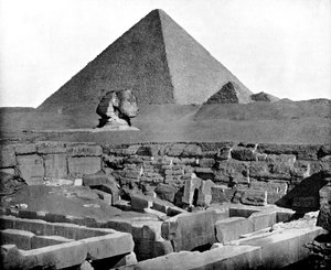 Die Pyramiden und die Sphinx, Ägypten, 1893