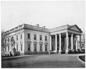 Das Weiße Haus, Washington DC, späte 19. Jahrhundert von John L. Stoddard