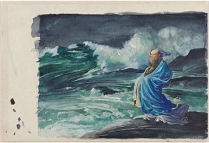 Ein Rishi entfacht einen Sturm von John La Farge