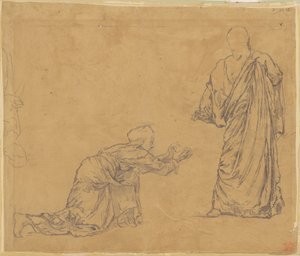 Studie für "Christus erscheint Maria"