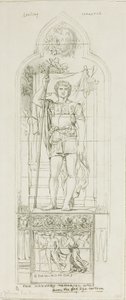 Studie für ein Buntglasfenster von John La Farge